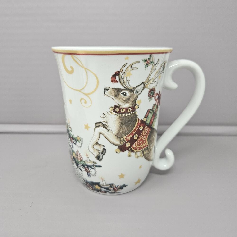 Williams Sonoma Cup Twas the Night Before Christmas Raindeer Mug